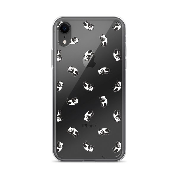 Cute Pandas iPhone Clear Case