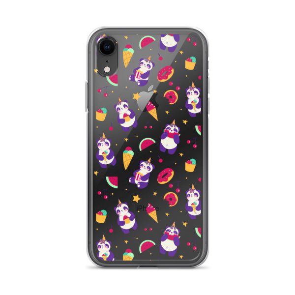 Cute Panda Sweets iPhone Clear Case