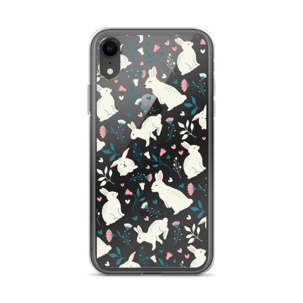 Easter Cute Rabbits iPhone Clear Case