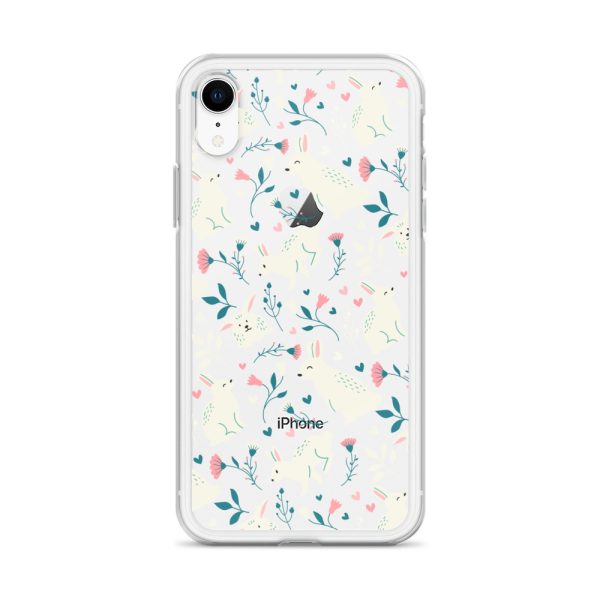 Easter Cute Rabbits iPhone Clear Case