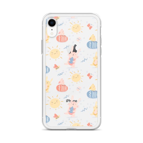 Easter Egg and Bunnies iPhone Clear Case