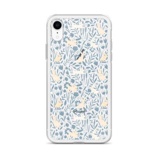 Easter Hopping Bunnies iPhone Clear Case