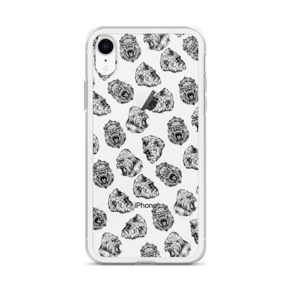 Illustrated Gorilla Seamless iPhone Clear Case