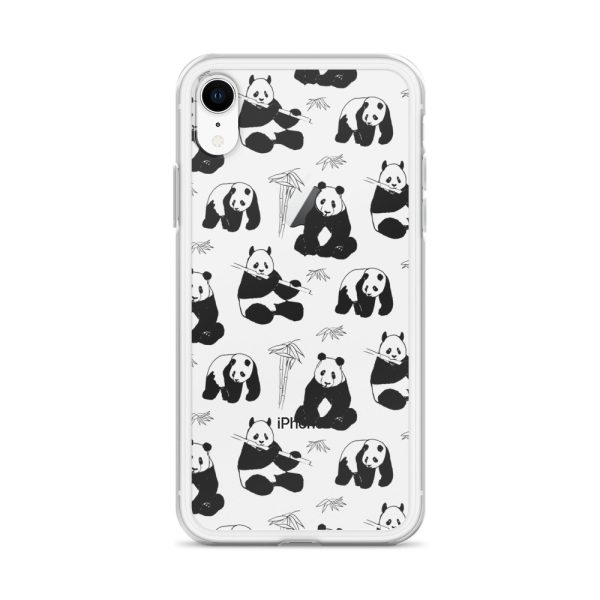 Panda Bears Bamboo iPhone Clear Case