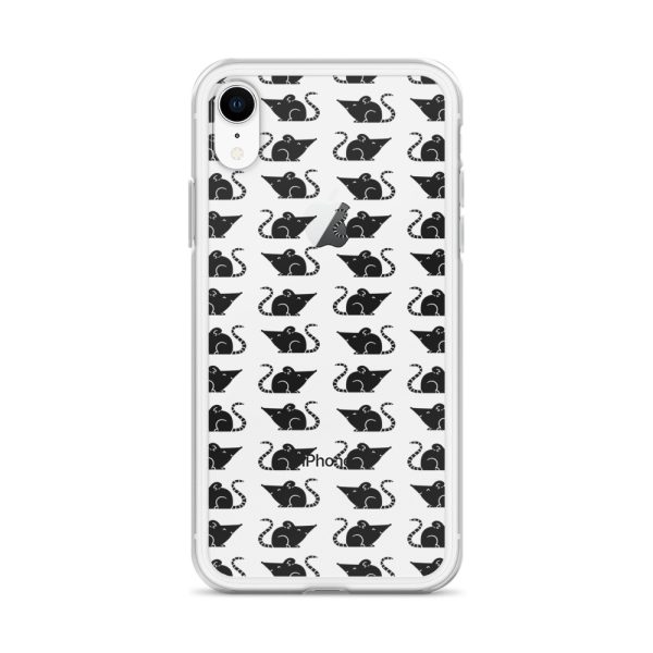 Rat Silhouette iPhone Clear Case