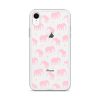 Seamless Elephant Silhouette iPhone Clear Case