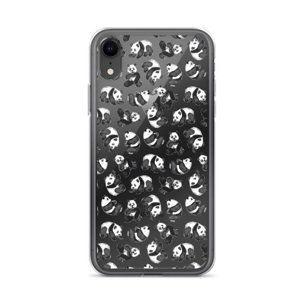 Watercolor Panda Bears iPhone Clear Case