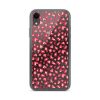 Leopard Heart Print iPhone Clear Case