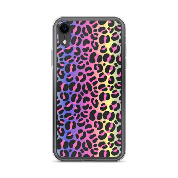 Neon Leopard iPhone Clear Case