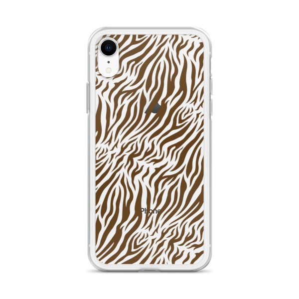 Tiger Print iPhone Clear Case