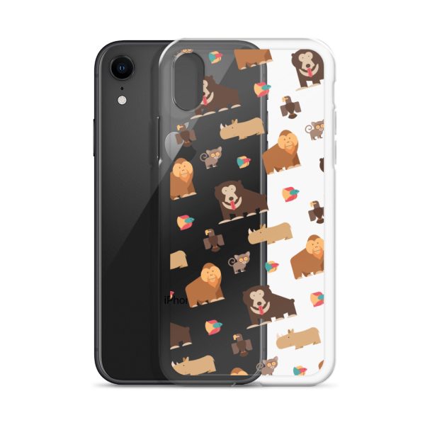 Asian Jungle Animals iPhone Clear Case