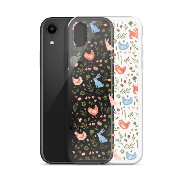 Bunnies and Hens Easter iPhone Clear Case
