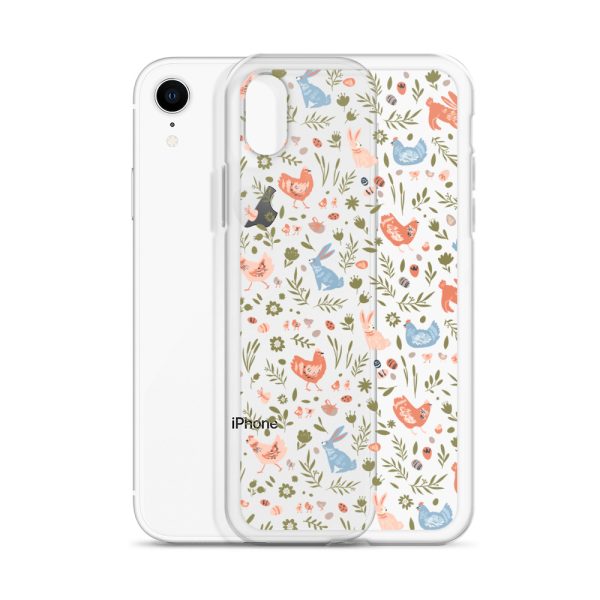 Bunnies and Hens Easter iPhone Clear Case