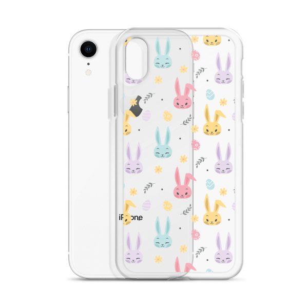 Colorful Bunnies Easter iPhone Clear Case
