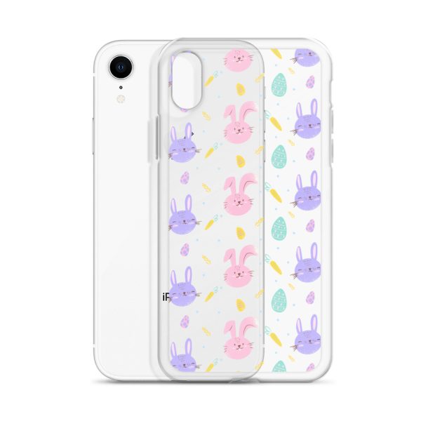 Cute Easter Bunnies iPhone Clear Case