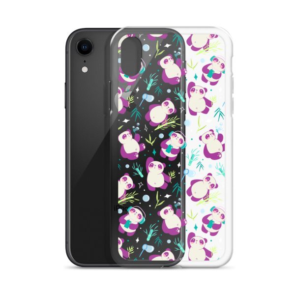 Cute Panda Bamboo iPhone Clear Case