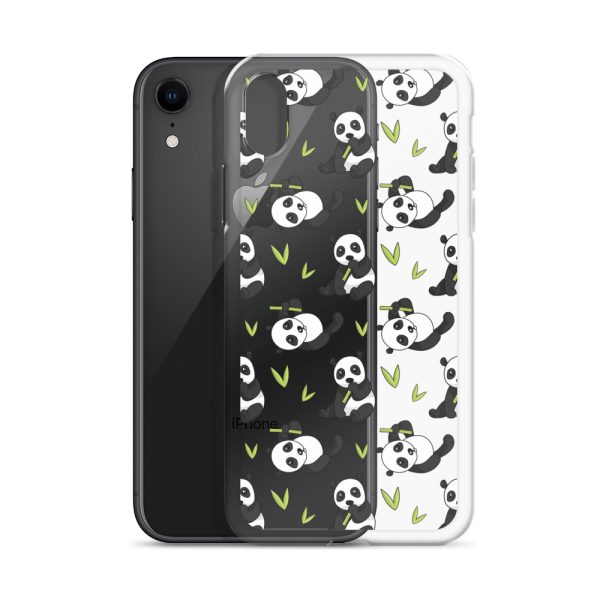 Cute Panda Bear iPhone Clear Case