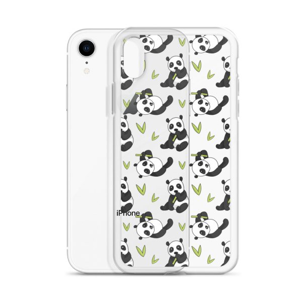 Cute Panda Bear iPhone Clear Case