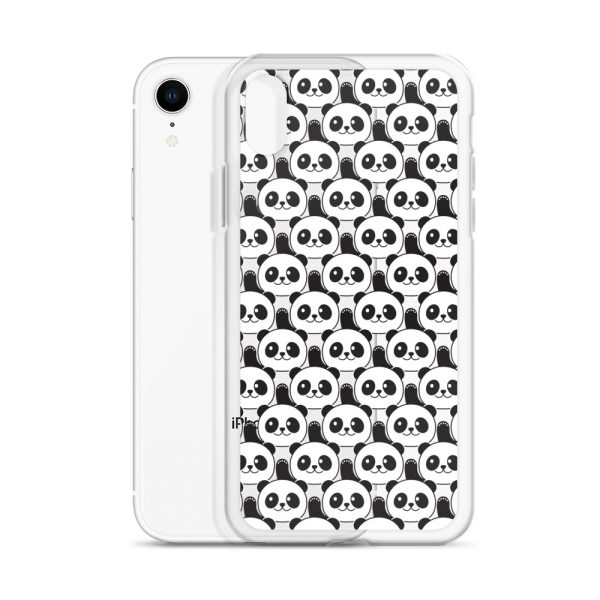 Cute Panda Bears iPhone Clear Case