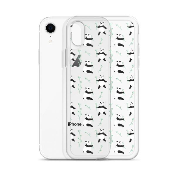 Cute Panda iPhone Clear Case