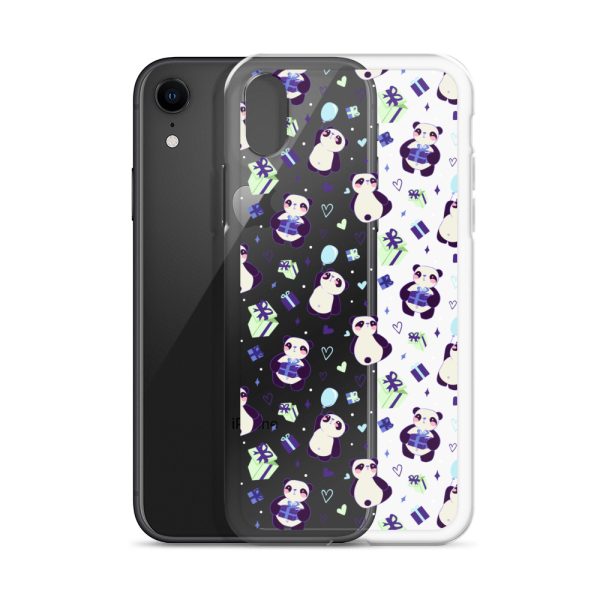 Cute Panda Presents iPhone Clear Case