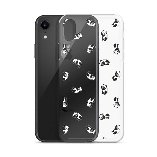 Cute Pandas iPhone Clear Case