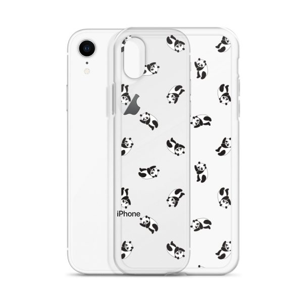 Cute Pandas iPhone Clear Case