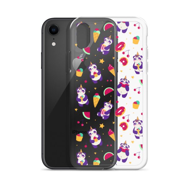 Cute Panda Sweets iPhone Clear Case