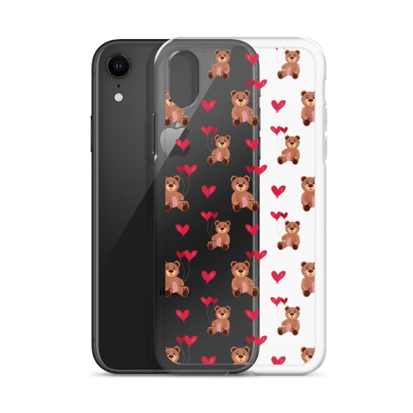Cute Teddy Bear iPhone Clear Case