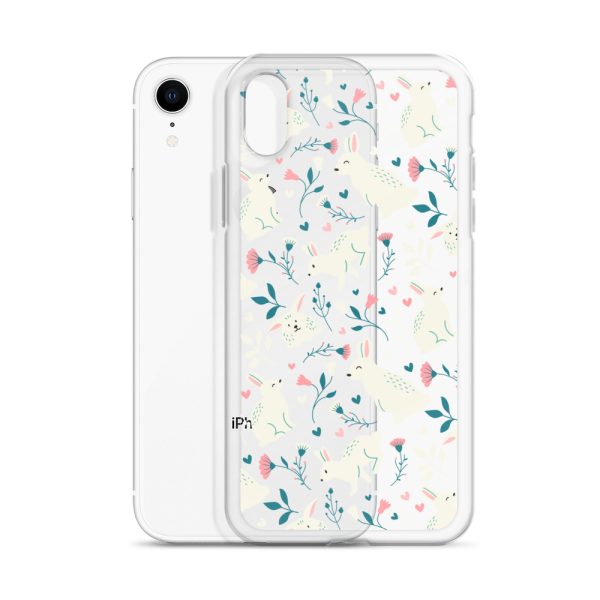 Easter Cute Rabbits iPhone Clear Case