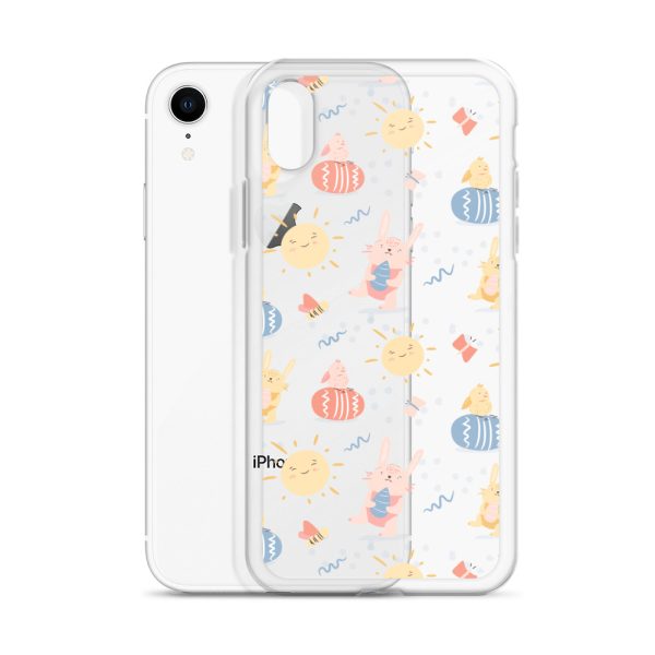 Easter Egg and Bunnies iPhone Clear Case