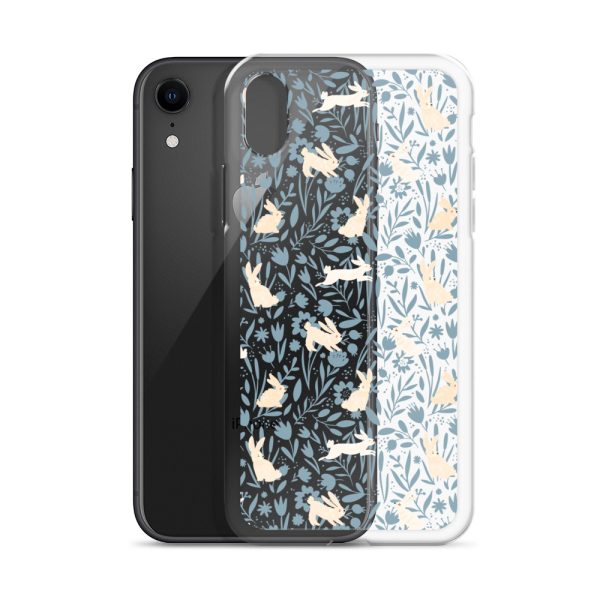 Easter Hopping Bunnies iPhone Clear Case