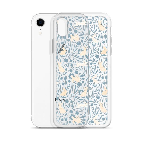 Easter Hopping Bunnies iPhone Clear Case