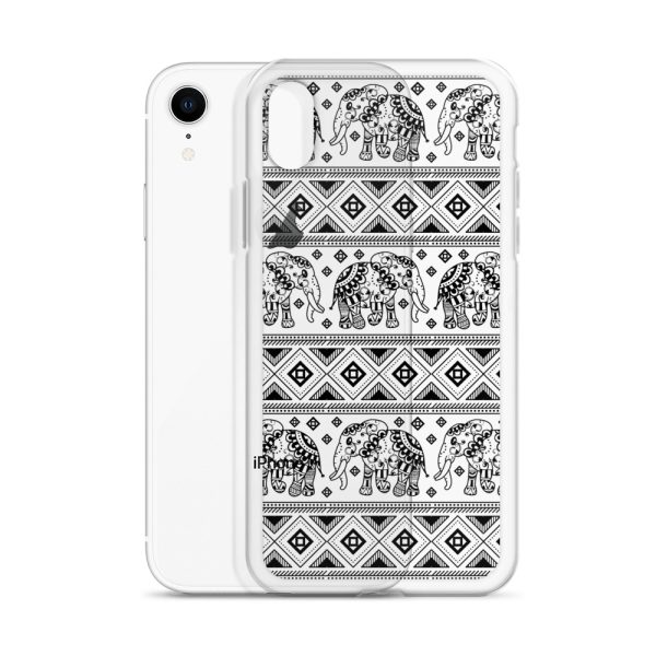 Elephant Mandala iPhone Clear Case