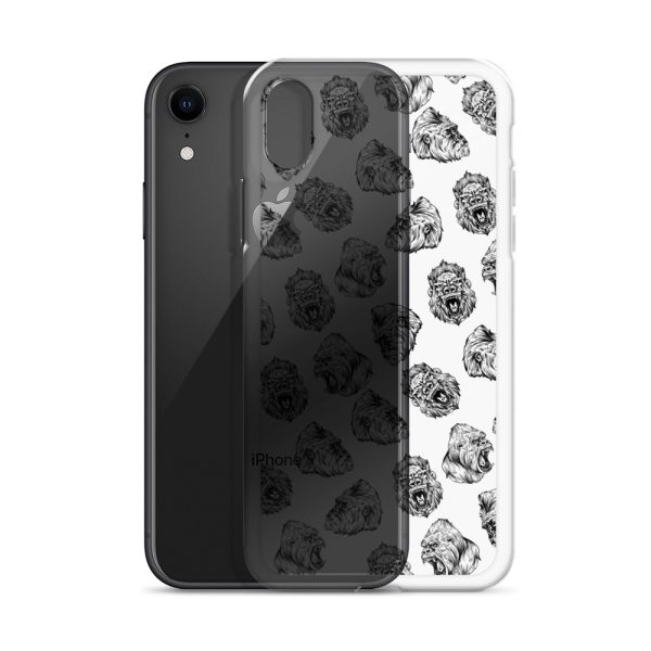 Illustrated Gorilla Seamless iPhone Clear Case