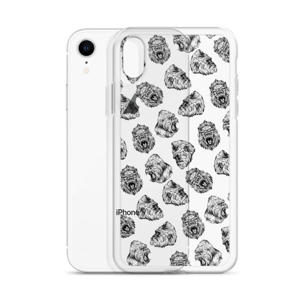 Illustrated Gorilla Seamless iPhone Clear Case