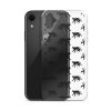 Monkey Silhouette iPhone Clear Case