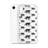 Monkey Silhouette iPhone Clear Case