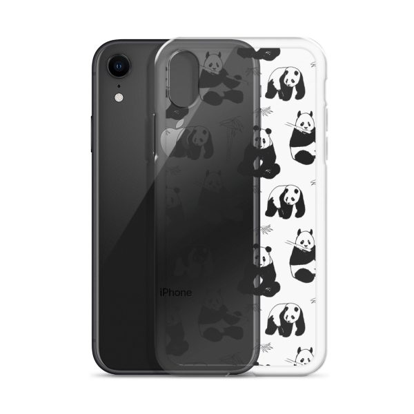 Panda Bears Bamboo iPhone Clear Case
