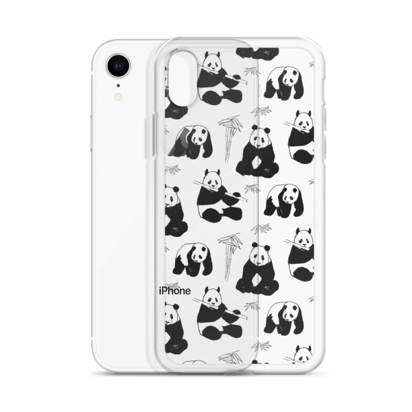 Panda Bears Bamboo iPhone Clear Case