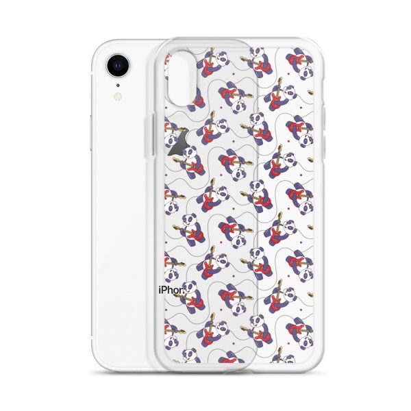 Panda Guitarist iPhone Clear Case