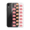 Pink Bunnies iPhone Clear Case