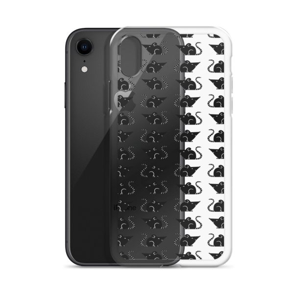 Rat Silhouette iPhone Clear Case