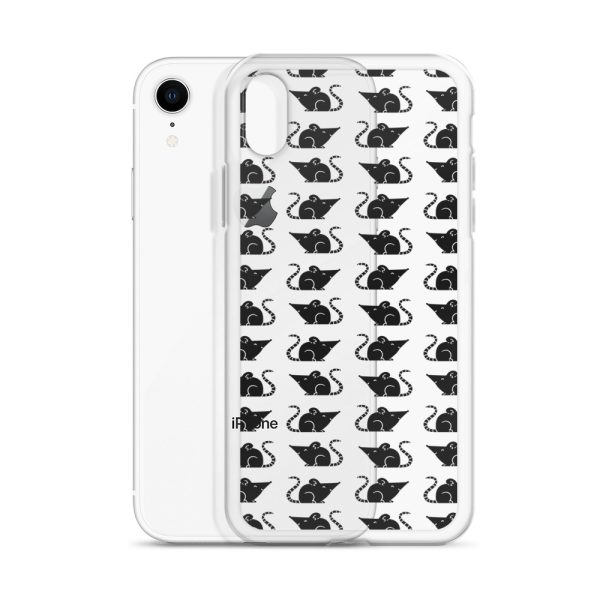 Rat Silhouette iPhone Clear Case