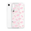 Seamless Elephant Silhouette iPhone Clear Case