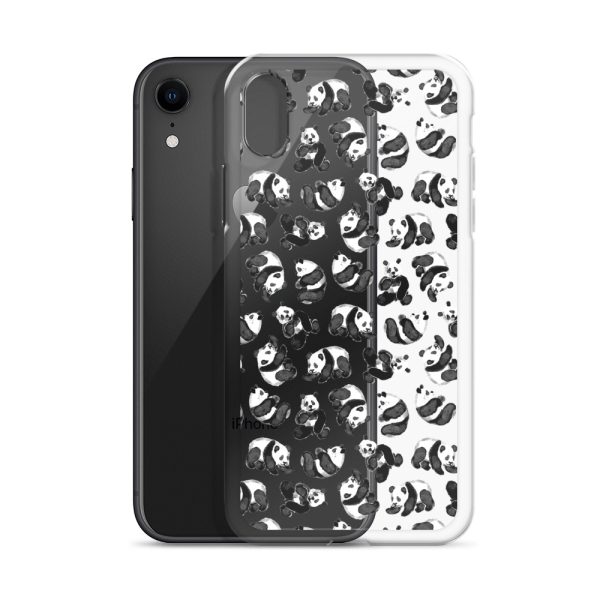 Watercolor Panda Bears iPhone Clear Case