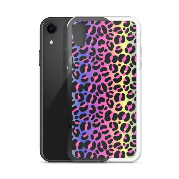 Neon Leopard iPhone Clear Case