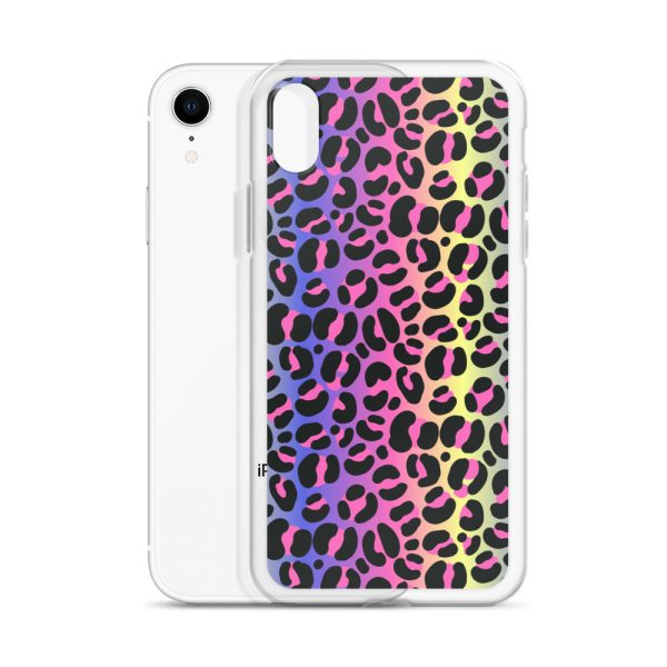 Neon Leopard iPhone Clear Case