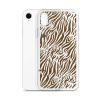 Tiger Print iPhone Clear Case