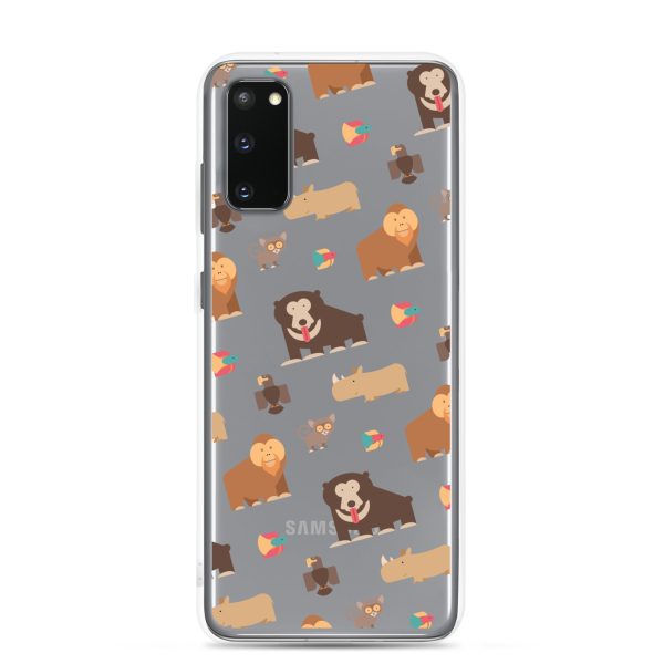 Asian Jungle Animals Samsung Clear Case